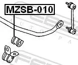 Handler.Part Stabiliser mounting FEBEST MZSB010 2