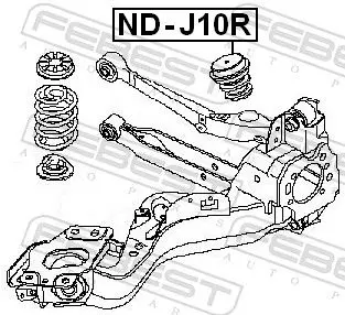 Handler.Part Shock absorber FEBEST NDJ10R 2