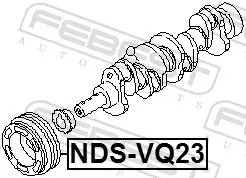 Handler.Part Belt pulley, crankshaft FEBEST NDSVQ23 2