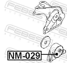 Handler.Part Engine mounting FEBEST NM029 2