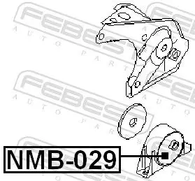 Handler.Part Engine mounting FEBEST NMB029 2