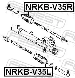 Handler.Part Bellow, steering FEBEST NRKBV35R 2