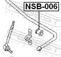 Handler.Part Stabiliser mounting FEBEST NSB006 2