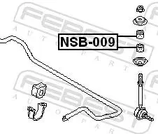 Handler.Part Tie bar bush FEBEST NSB009 2