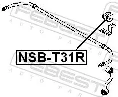 Handler.Part Stabiliser mounting FEBEST NSBT31R 2