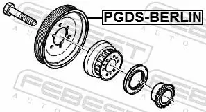 Handler.Part Belt pulley, crankshaft FEBEST PGDSBERLIN 2