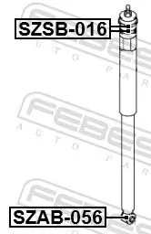 Handler.Part Bush, shock absorber FEBEST SZAB056 2