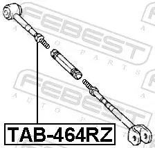 Handler.Part Control arm-/trailing arm bush FEBEST TAB464RZ 2