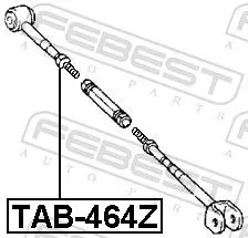 Handler.Part Control arm-/trailing arm bush FEBEST TAB464Z 2