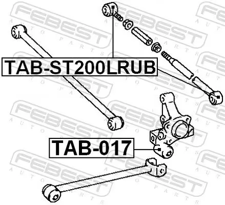 Handler.Part Control arm-/trailing arm bush FEBEST TABST200LRUB 2