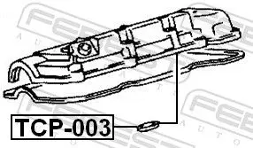 Handler.Part Sealing ring, spark plug shaft FEBEST TCP003 2