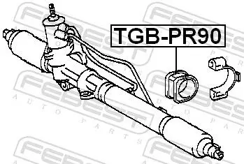 Handler.Part Mounting, steering gear FEBEST TGBPR90 2