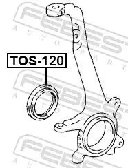 Handler.Part Seal, drive shaft FEBEST TOS120 2