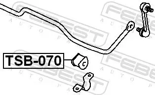 Handler.Part Stabiliser mounting FEBEST TSB070 2