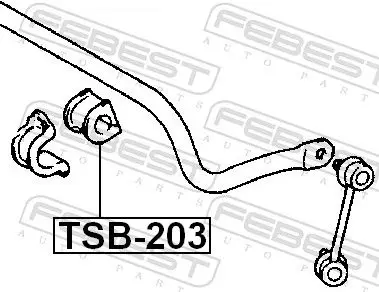 Handler.Part Stabiliser mounting FEBEST TSB203 2