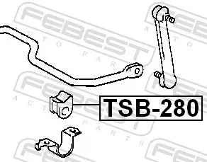 Handler.Part Stabiliser mounting FEBEST TSB280 2