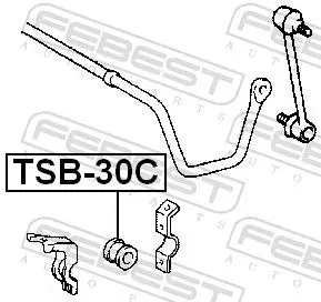 Handler.Part Stabiliser mounting FEBEST TSB30C 2