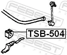 Handler.Part Stabiliser mounting FEBEST TSB504 2