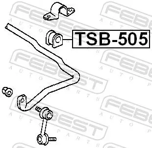 Handler.Part Stabiliser mounting FEBEST TSB505 2