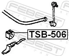 Handler.Part Stabiliser mounting FEBEST TSB506 2