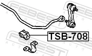 Handler.Part Stabiliser mounting FEBEST TSB708 2