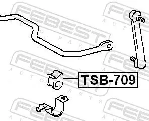 Handler.Part Stabiliser mounting FEBEST TSB709 2