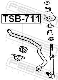 Handler.Part Stabiliser mounting FEBEST TSB711 2