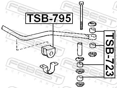 Handler.Part Stabiliser mounting FEBEST TSB723 2