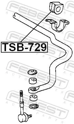 Handler.Part Stabiliser mounting FEBEST TSB729 2