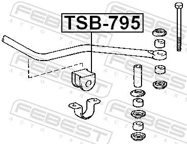 Handler.Part Stabiliser mounting FEBEST TSB795 2