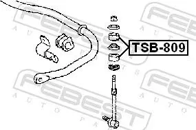 Handler.Part Tie bar bush FEBEST TSB809 2