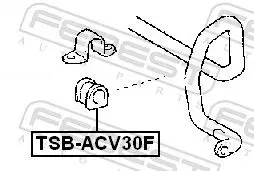 Handler.Part Stabiliser mounting FEBEST TSBACV30F 2