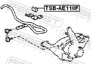 Handler.Part Stabiliser mounting FEBEST TSBAE110F 2