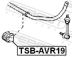 Handler.Part Stabiliser mounting FEBEST TSBAVR19 2