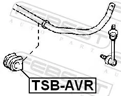 Handler.Part Stabiliser mounting FEBEST TSBAVR 2