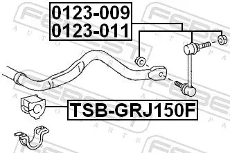 Handler.Part Stabiliser mounting FEBEST TSBGRJ150F 2