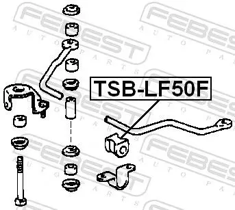 Handler.Part Stabiliser mounting FEBEST TSBLF50F 2