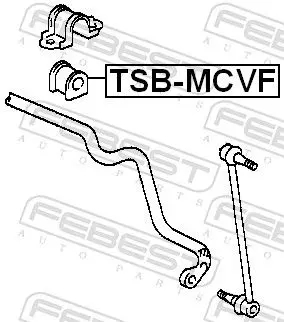 Handler.Part Stabiliser mounting FEBEST TSBMCVF 2