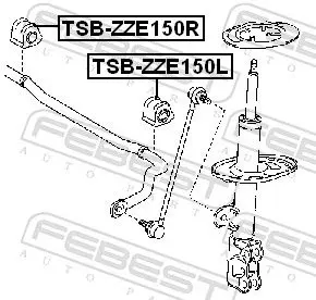 Handler.Part Stabiliser mounting FEBEST TSBZZE150R 2