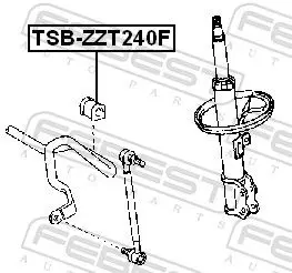 Handler.Part Stabiliser mounting FEBEST TSBZZT240F 2