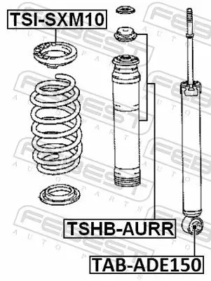 Handler.Part Protective cap/bellow, shock absorber FEBEST TSHBAURR 2