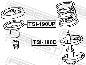 Handler.Part Spring cap FEBEST TSI190UP 2