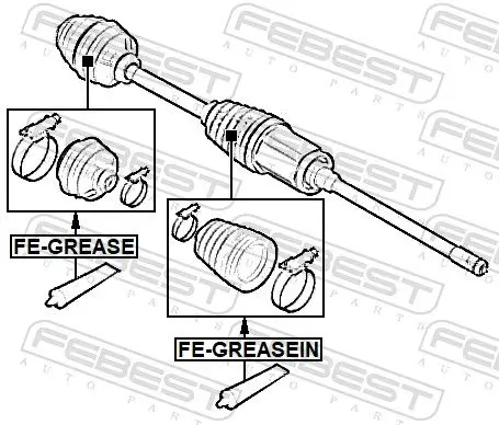 Handler.Part Grease FEBEST FEGREASEIN 2