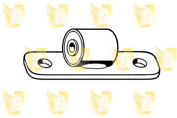 Handler.Part Holding bracket, silencer UNIGOM 165106 1