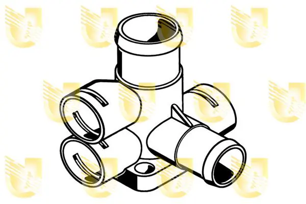 Handler.Part Coolant flange UNIGOM 341802 1