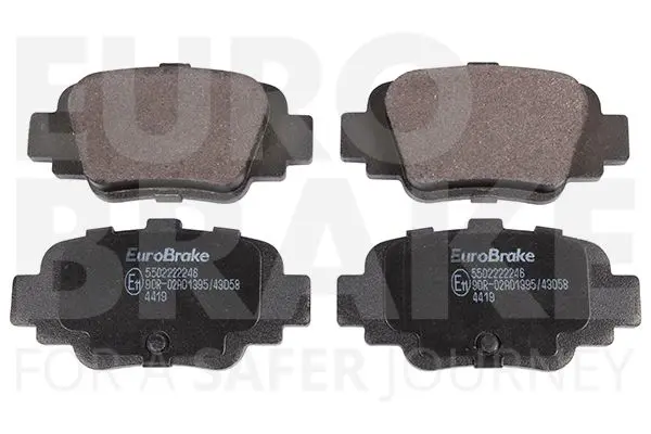 Handler.Part Brake pad set, disc brake EUROBRAKE 5502222246 1