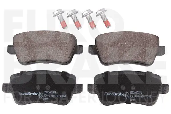 Handler.Part Brake pad set, disc brake EUROBRAKE 5502222379 1