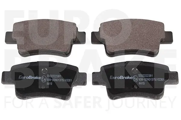 Handler.Part Brake pad set, disc brake EUROBRAKE 5502222381 1