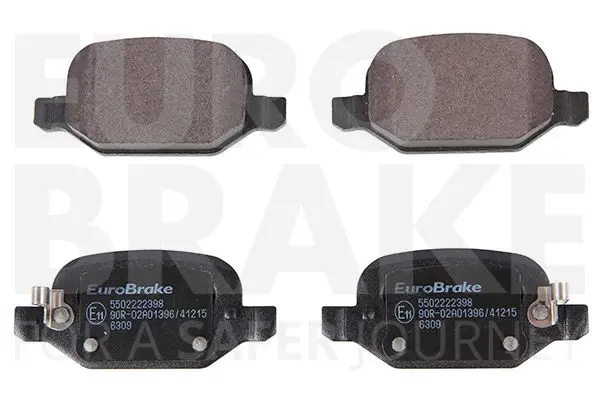 Handler.Part Brake pad set, disc brake EUROBRAKE 5502222398 1