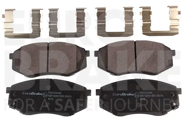 Handler.Part Brake pad set, disc brake EUROBRAKE 5502223448 1